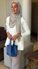 Ribbed Flare Top