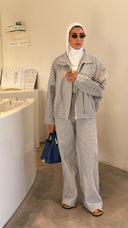 Blue plaid set