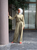 Striped Linen Set