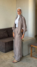 Taupe Stripe Set
