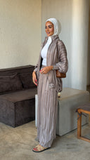 Taupe Stripe Set