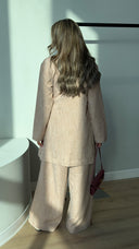 Beige Side Wrap Set