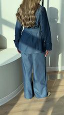 Denim Belted Set