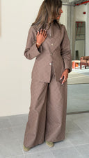 Crossline Beige Denim Set