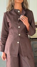 Crossline Brown Denim Set