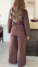 Crossline Brown Denim Set
