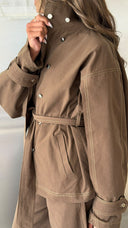 Cape-Layer Jacket Set
