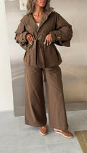 Cape-Layer Jacket Set