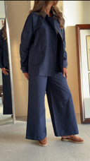 Navy trench Coat Set