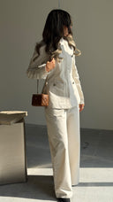 Waist-Fitted Jacket Set