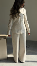 Waist-Fitted Jacket Set