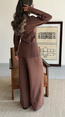 Waistline Brown Fitted Set