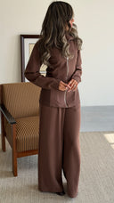Waistline Brown Fitted Set