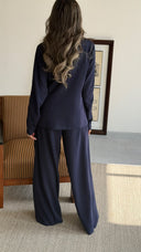 Waistline Navy Fitted Set