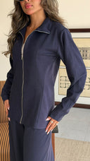 Waistline Navy Fitted Set